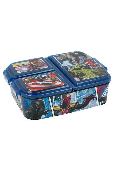 AVENGERS Sandwich box, multi-compartment, for children, multicolor, BPA-free, Avengers
