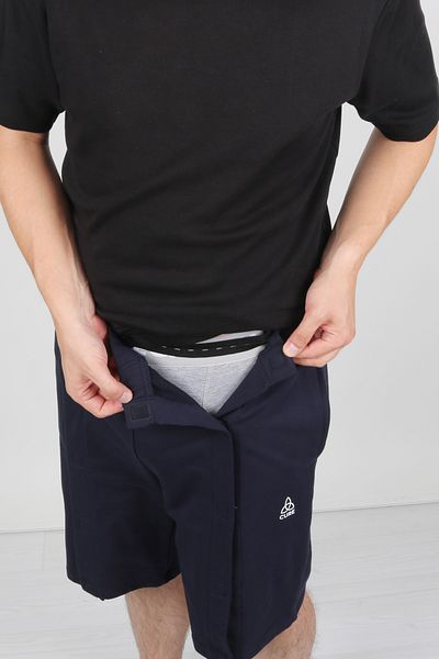 CURE4U Cure Adaptive Navy Blue Bedridden Patient Care Shorts (Size XL)
