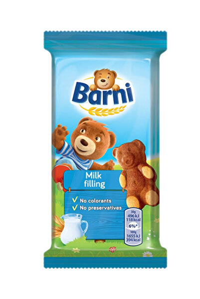 Barni Mini Prajitura cu Lapte, bax 24 buc x 30 g, Barni