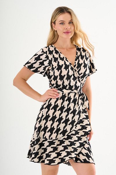 ALEXANDERGARDI Tie-Up Flounce Double Breasted Dress