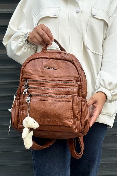 Just Polo Imported Washable Leather Backpack and School Bag