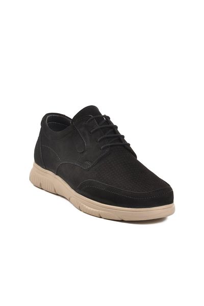 AYAKMOD D2302 m Black Nubuck Genuine Leather Men's Casual Shoes