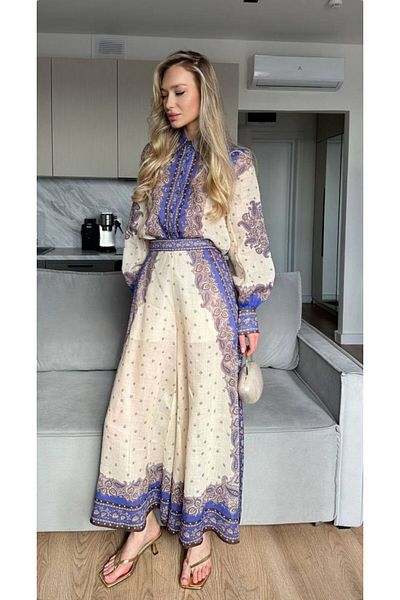 Pulli Collection Двуделен костюм от ленен плат Zimmerman Model