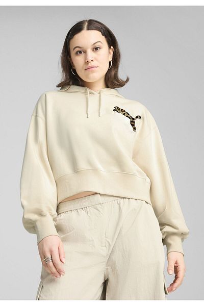 Puma LEO LUXE Γυναικείο Φούτερ με Κοντή Σόλα και Χαλαρή εφαρμογή