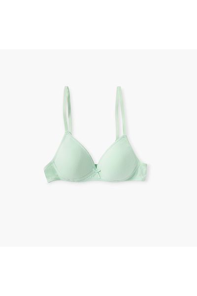 Juniors Assorted Teen Bra with Adjustable Straps and Bow Detail - Set of 2