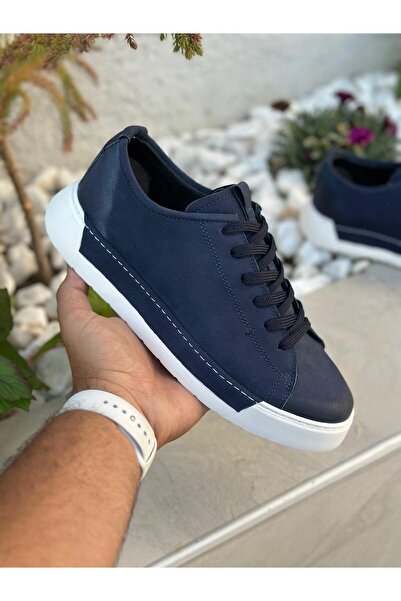 Treyler Ayakkabı Erkek Hakiki Deri Spor Ayakkabı Sneaker Ayakkabı