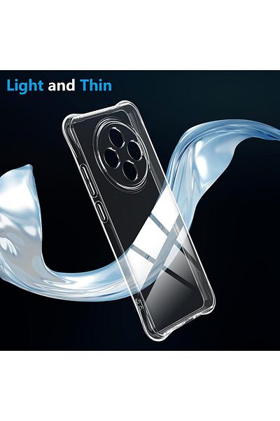 ALC MOBILE Anti-shock, transparent case compatible with Oppo Reno 12F 5G