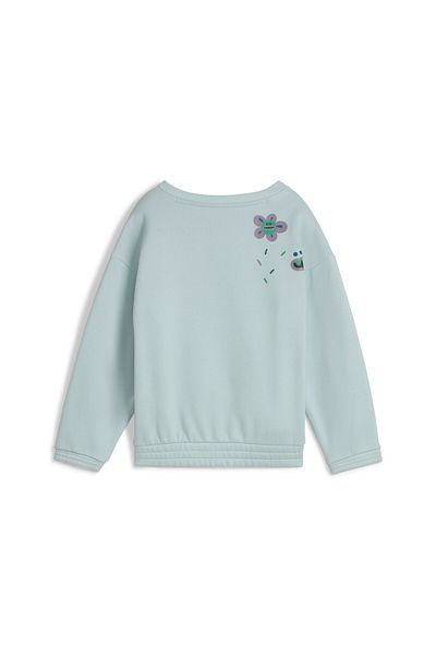 Puma Boys TROLLS Graphic Crew Sweat Top - Blue