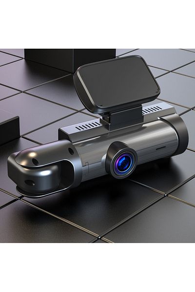 CLAUSTEEL 2in1 Dash Cam 1440P, Dual Lens, Wide 170°, WiFi, Night Vision, Loop, 3.16" LCD