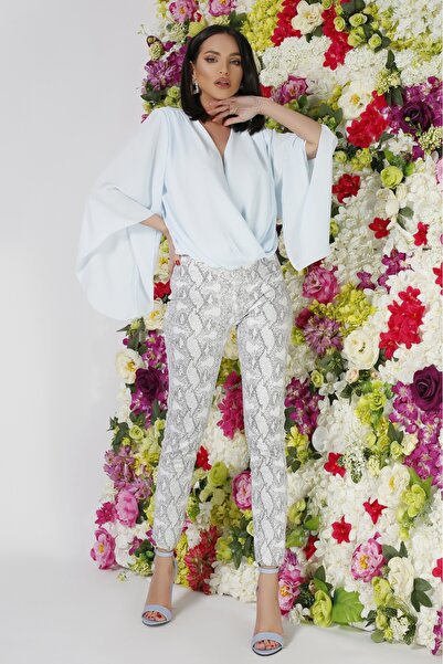 Atmosphere Fashion Body din voal albastru-cel