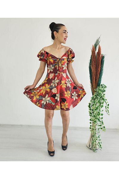 6 butik altı üstü butik Madonna Rose Dress
