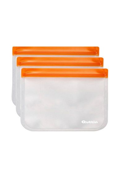 Quttin Set pungi reutilizabile pentru alimente, 3 bucăți, 22x18 cm