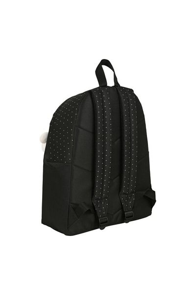 Minnie Mouse School Bag, Minnie Mouse, Topitos, Black, 33 x 42 x 15 cm