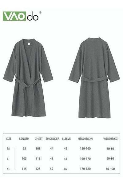 VAODO Men's Bathrobe Light Super Absorbent Skin-friendly Home Clothes Suitable For All Seasons Nightgown