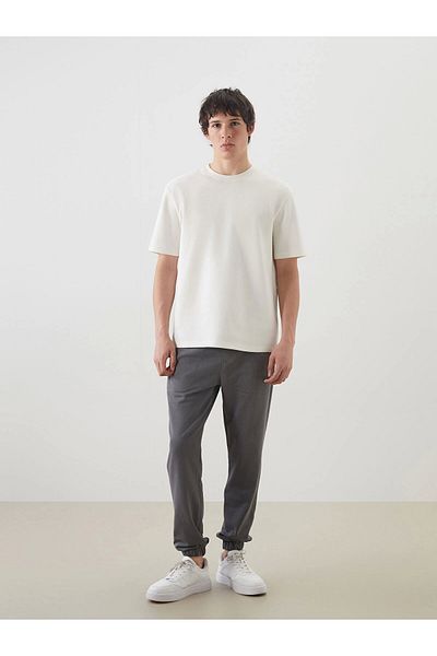 LC Waikiki Ανδρικό αθλητικό παντελόνι Jogger XSIDE Anthracite Standard Fit