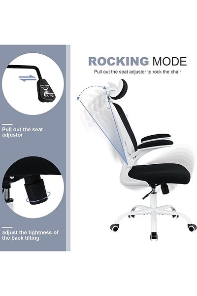 fulina Office Chair Ergonomic Desk Chair,330 LBS Home Mesh Office Desk Chairs with Wheels,High Back,Black