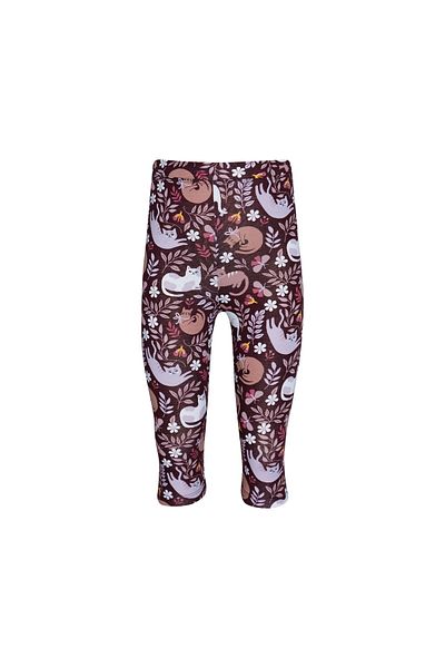 LOVETTI Girl's Lazy Cat Pattern Capri