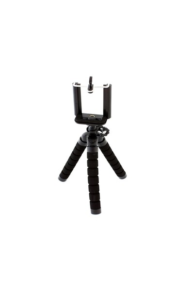 Aptel Suport telefon tip trepied, negru, 26 cm