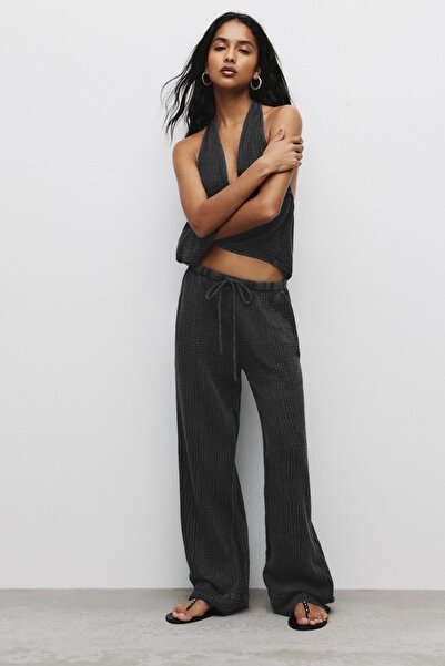 Pull & Bear Dokulu Rustik Jogger Pantolon