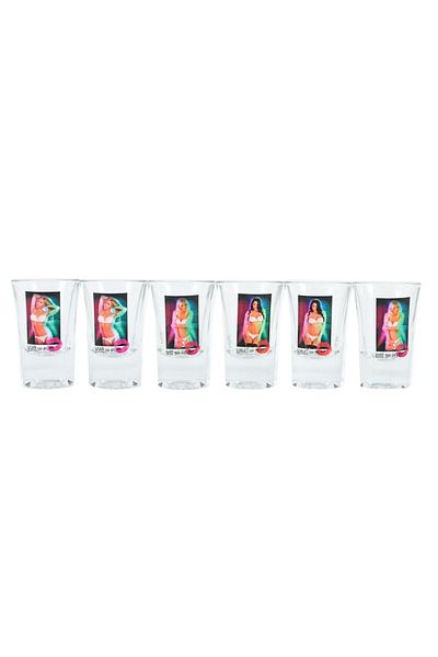 HotShot Set of 6 Hot Shot Woman Shot Glasses 35 ml