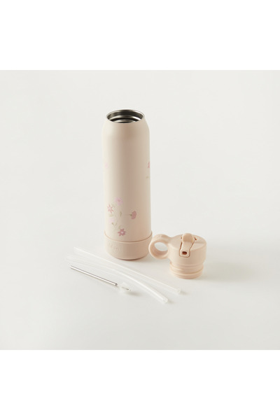 Citron Ballerina Print Stainless Steel Water Bottle - 350 ml