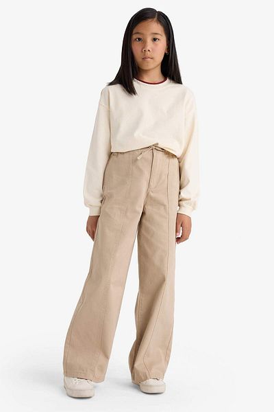 DeFacto Girls Wide Leg Wide Leg Cotton Trousers F0444A825Au