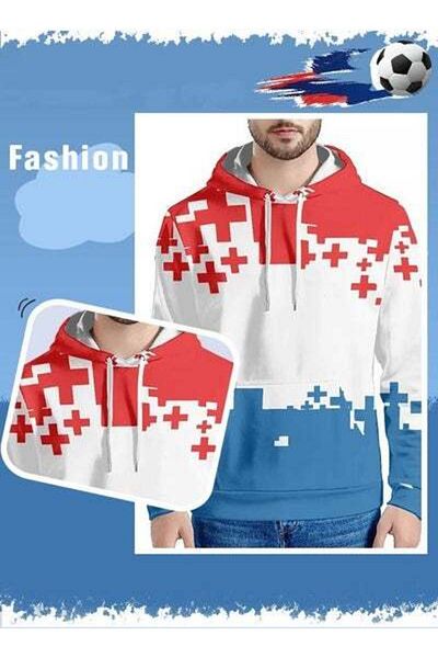 RIOXS 27D Portrait Hoodie Football Star Soft Breathable Sweatshirts Pullover Shirt Hooded Sweaters