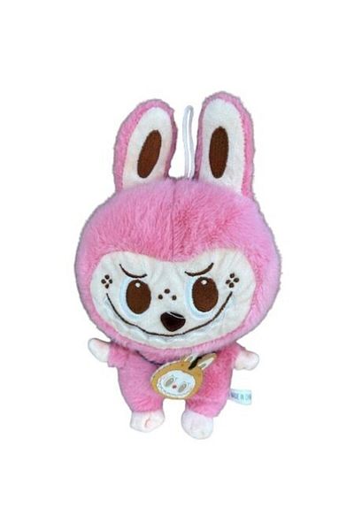 OEM Labubu Plush Figure, Soft and Fluffy, Pink, 25 Cm