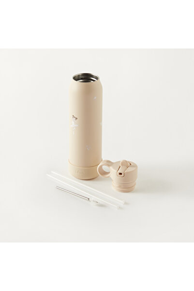 Citron Ballerina Print Stainless Steel Water Bottle - 500 ml