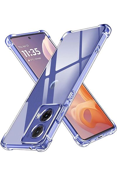 ALC MOBILE Anti-shock, transparent case compatible with Motorola Moto G85