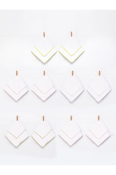 Alihan 100% Cotton 10 Pack Baby Girl Mouth Wipes 22 X 22 cm