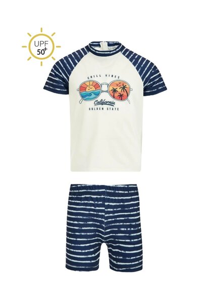 NEOPY Costum de baie pentru copii cu protecție UPF 50+ Chill Wibes California Printed 5590