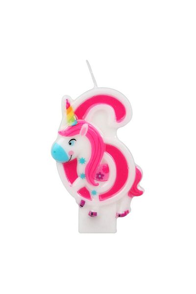 BMW Birthday Candle, Number 6 Design