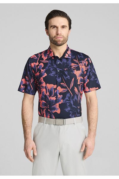 Puma Pánské golfové polo tričko MATTR Broken Flower