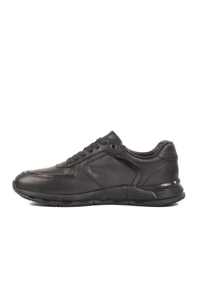 WALKWAY 4K1836 m Black Genuine Leather Men's Sneaker