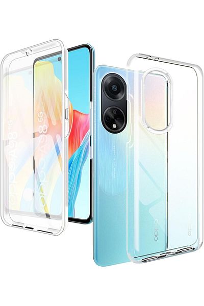 ALC MOBILE 360 case compatible with Oppo A98 - V2 Transparent front and back