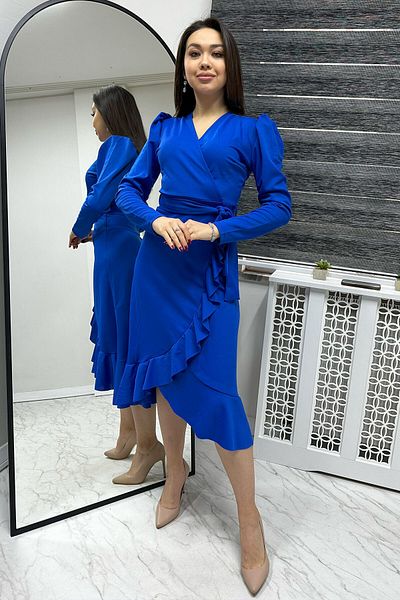 thezkscom Saks Belted Midi Dress with Valon