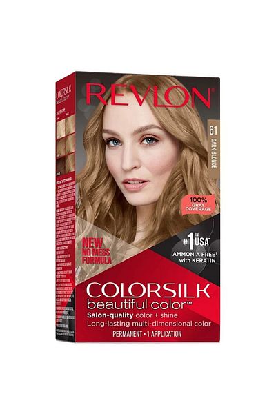 Revlon ColorSilk Hair Dye, 60 Dark Brown, 180 ml
