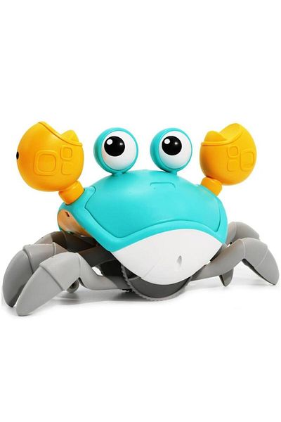 OEM Interactive Crawling Crab Toy with Music and Lights, Multicolor, for Babies 6M+