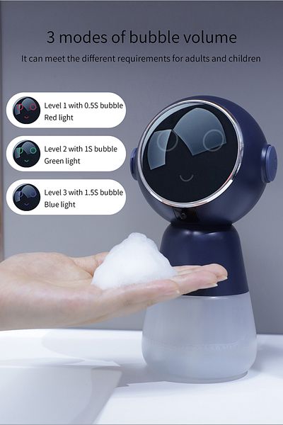 CLAUSTEEL Alien-Shaped Auto Dispenser, Foam/Liquid, Sensor, Light-Up Eyes, Rechargeable