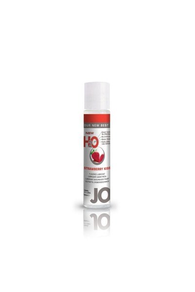 System Jo Lubrifiant pe bază de apă, System JO, H2O, aromă de căpșuni, 30 ml