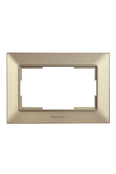 PANASONIC Arkedia Slim Pan double socket frame. Bronze