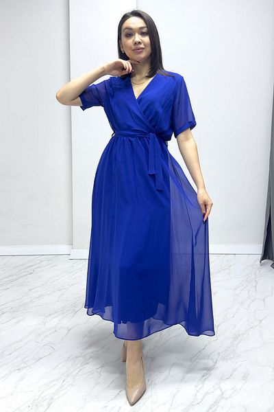 thezkscom Short Sleeve Lined Plus Size Chiffon Dress Black, Burgundy, Khaki, White, Green, Flower Pot, Red, Purple