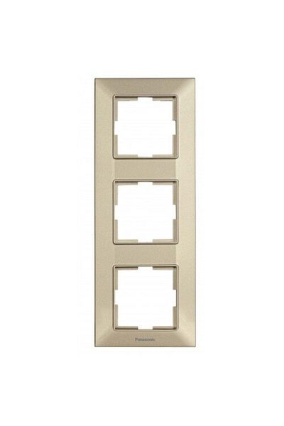 PANASONIC Bronze Vertical Frame 3 Modules Arkedia Slim Panasonic