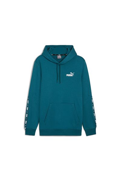 Puma Mens Essentials+ Tape Hoodie - Green