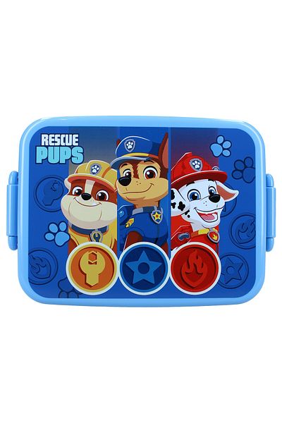 PAW PATROL Sandwich box, with gasket and airtight closure, BPA-free, 16x13x5 cm, multicolor, Paw Patrol