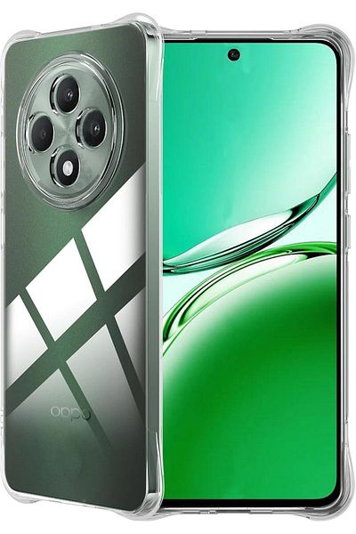 ALC MOBILE Anti-shock, transparent case compatible with Oppo Reno 12F 5G