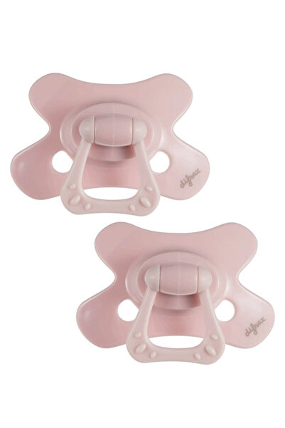 Difrax Комплект от 2 залъгалки, Difrax, +6 месеца, Blossom, розови