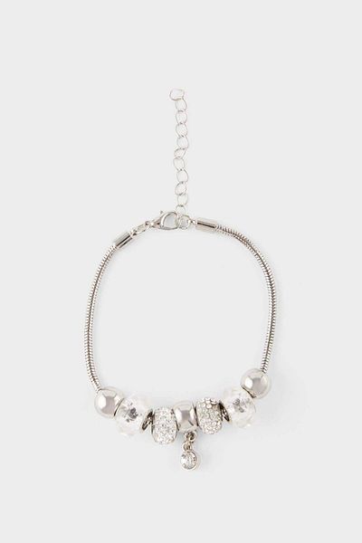 DeFacto Women's Elephant Charmed Silver Necklace F5989Axns