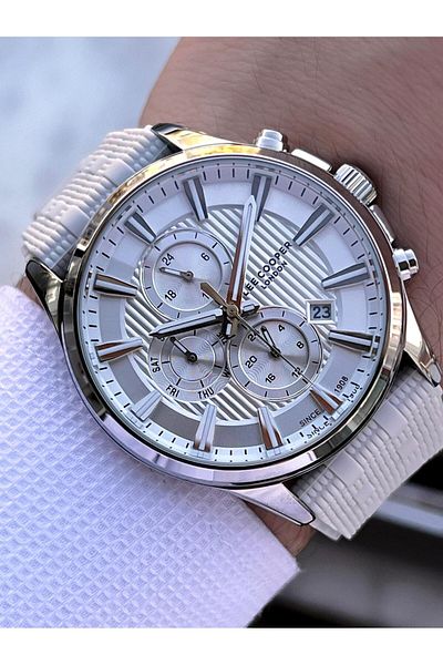 Lee Cooper Silicone Cord Inner Functions Active 5 Atm Water Resistant Men's Wrist Watch Elc.08183.366